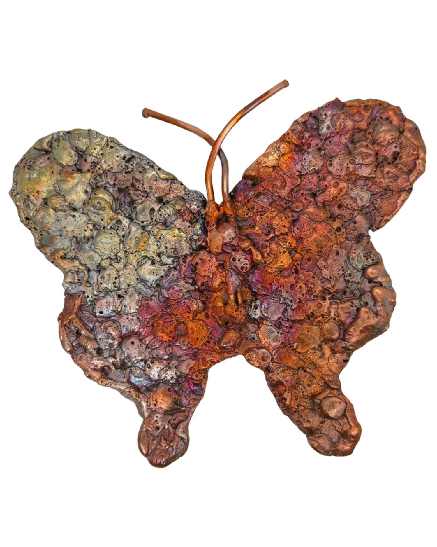 Rainbow Splash Copper Butterfly Wall Art – 11.3oz
