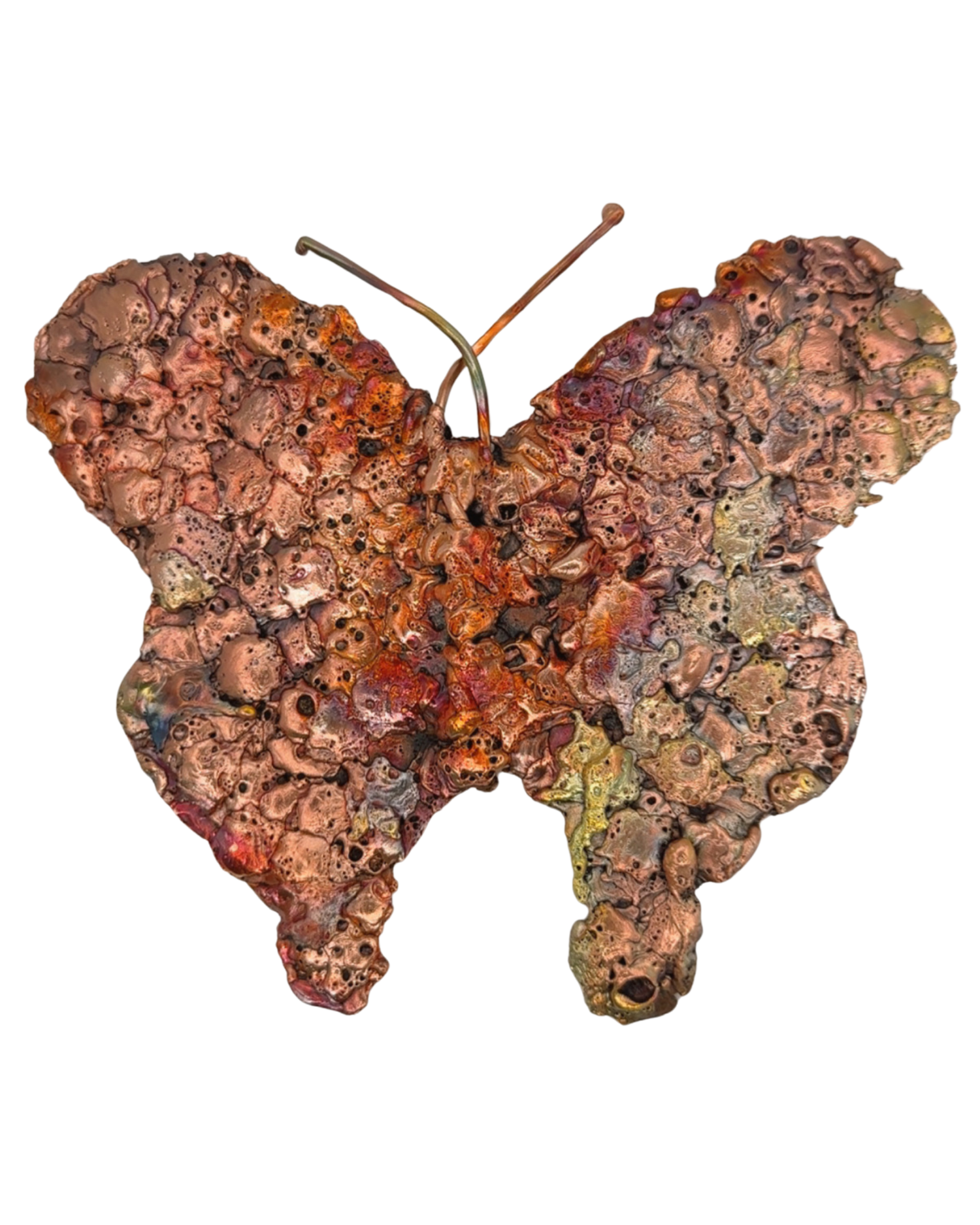 Rainbow Splash Copper Butterfly Wall Art – 11.1oz