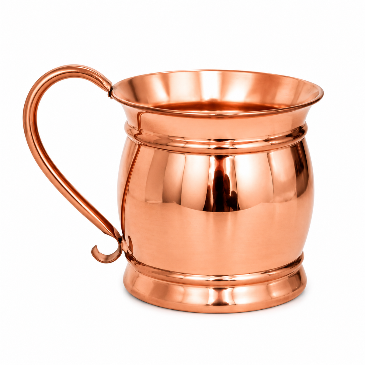 Shiny Old Style Copper Moscow Mule Mug