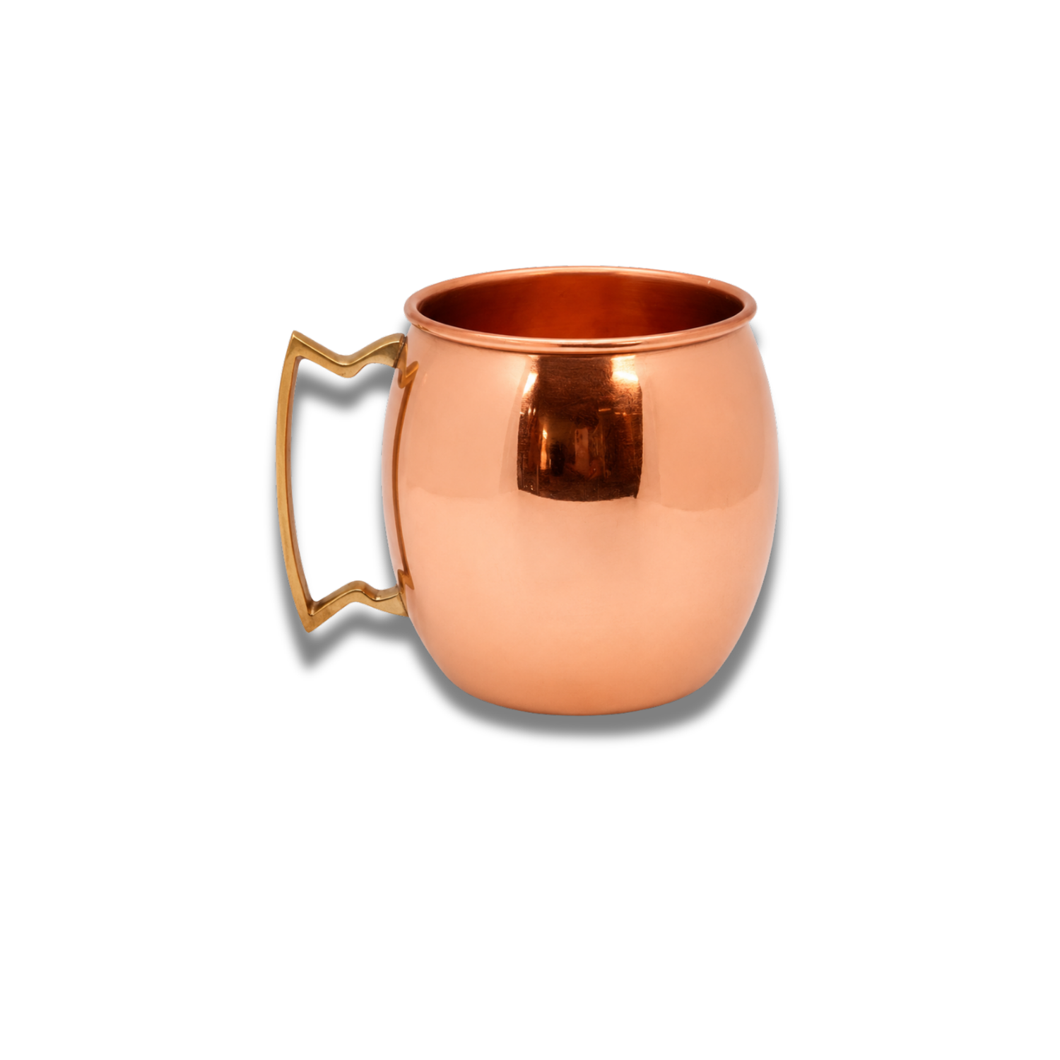 Shiny Smooth Copper Barrel Mug