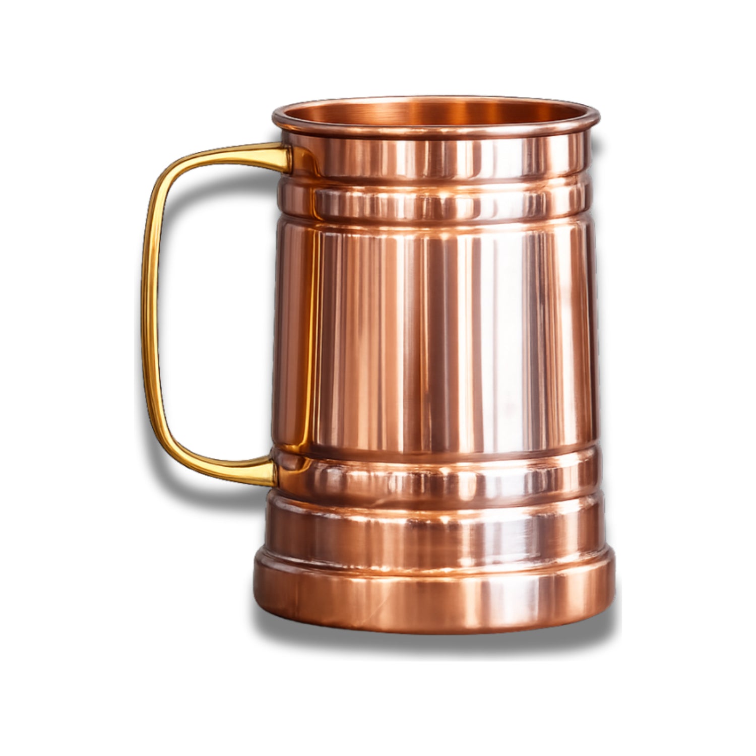 Shiny Copper Tankard Mug