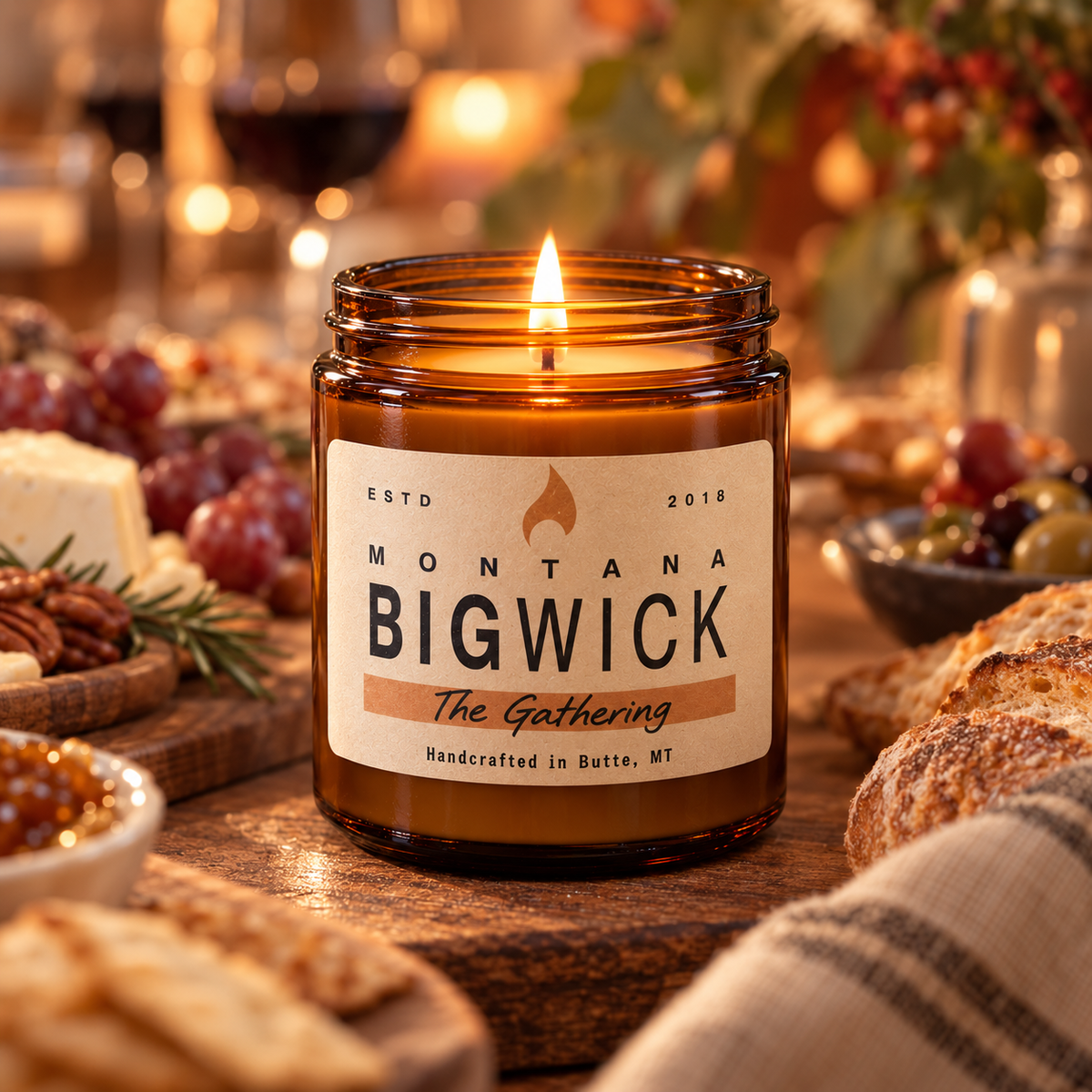 Montana Big Wick Small Amber The Gathering candle