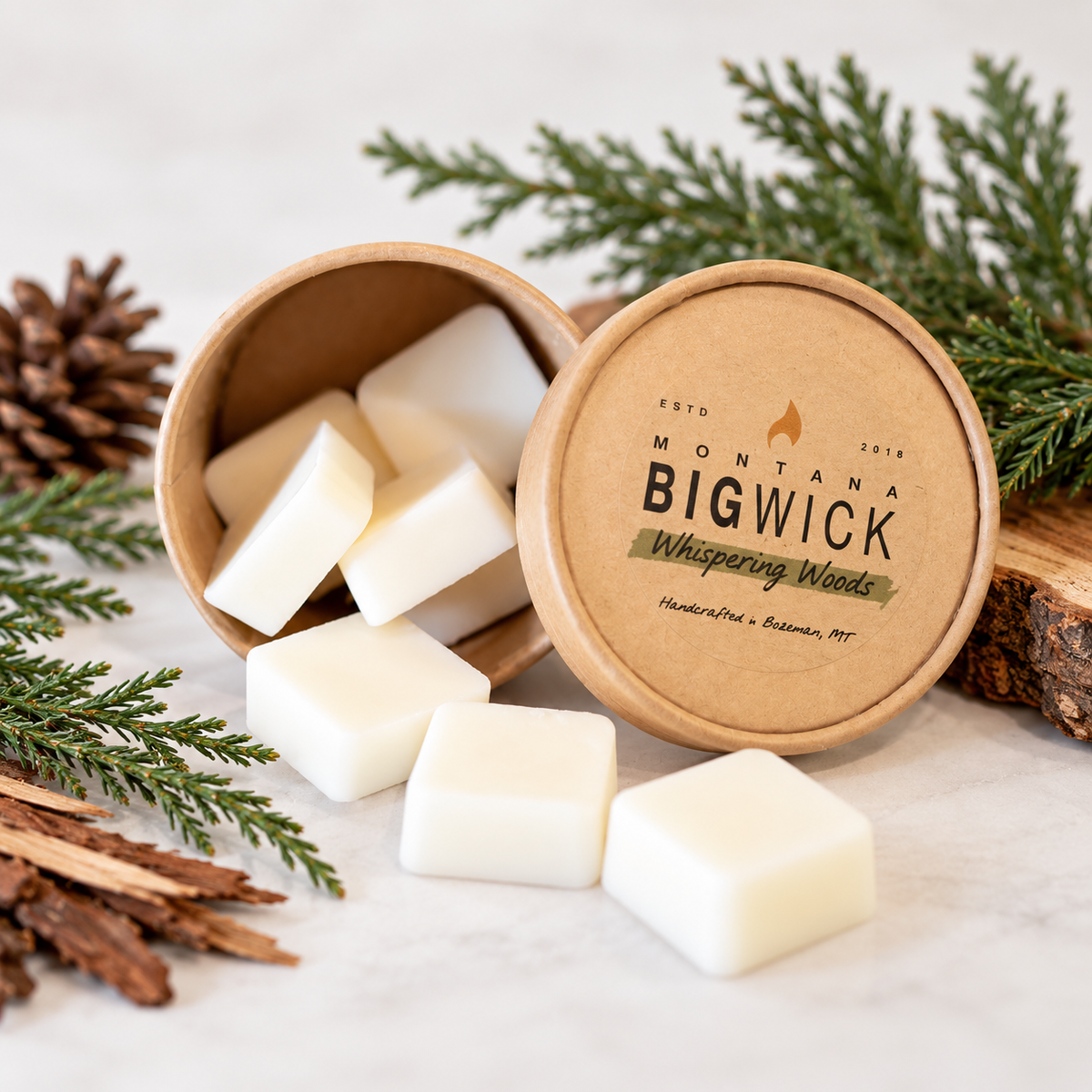 Montana Bigwick Whispering Woods wax melts