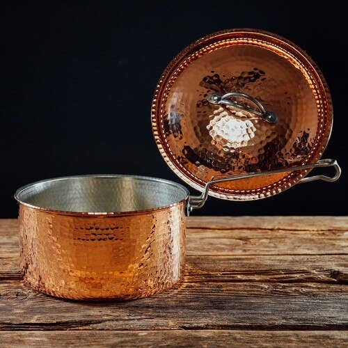 Copper - Sauce Pot, 2.5 quart with lid, Polished Finish