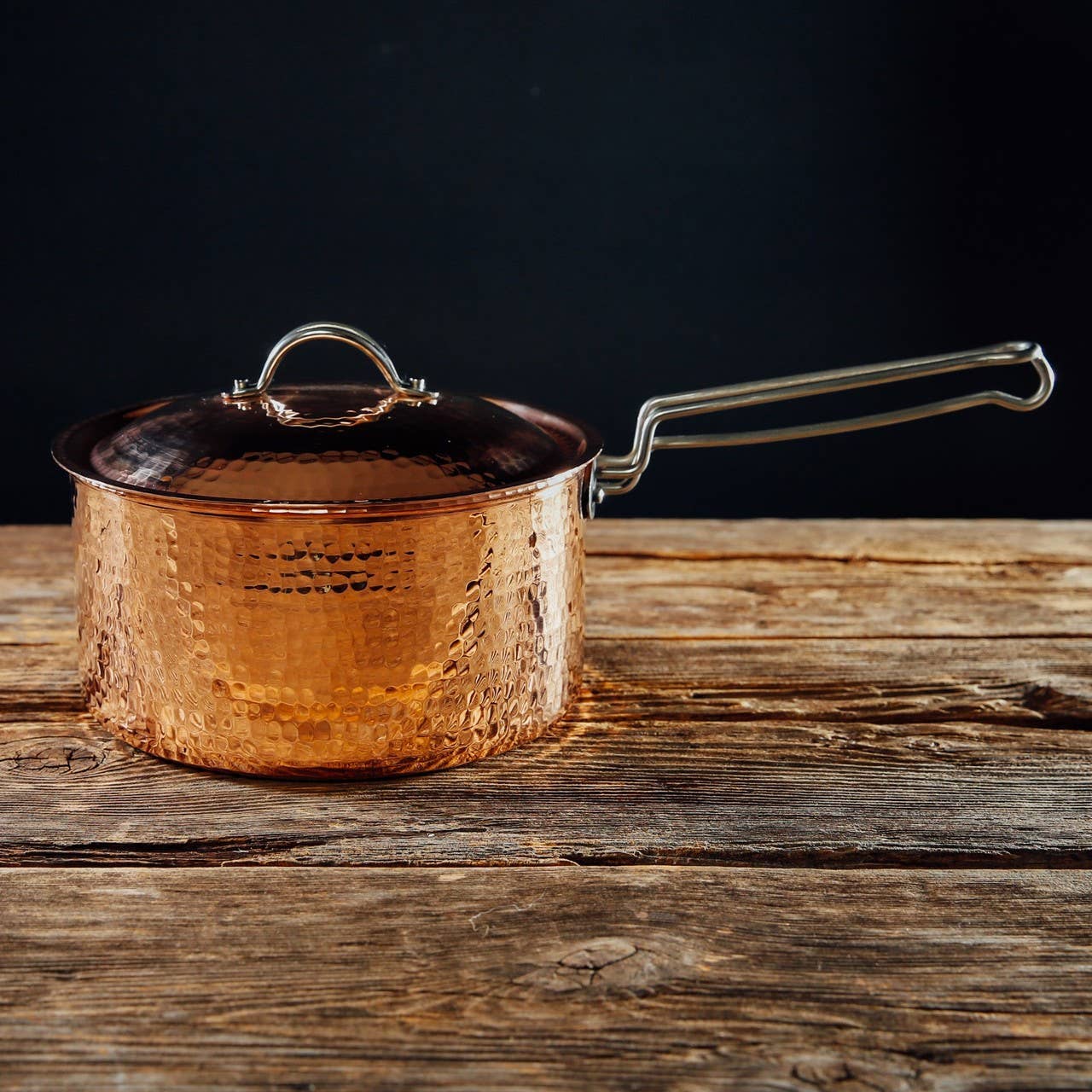 Copper - Sauce Pot, 2.5 quart with lid, Polished Finish