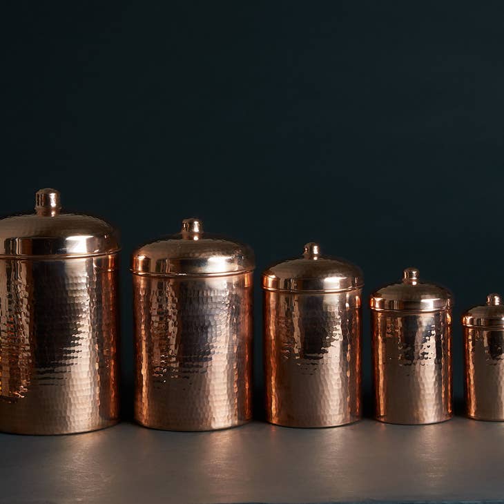 Patina Copper - Kitchen Canisters, Singles